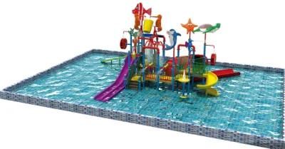 Cartoon Water Park for Kids Slide Amusement Outdoor Playground