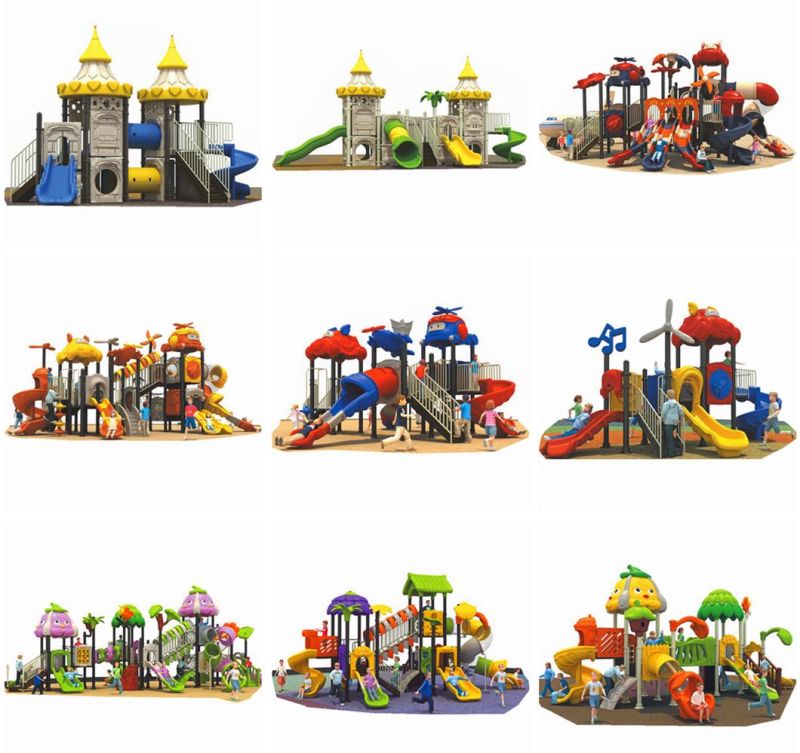 Outdoor Playground Plastic Big Slide Indoor Kids Amusement Park Equipment