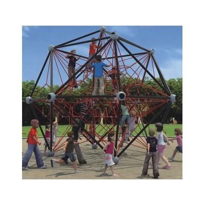 Customized Kids Hillside Outdoor Playground Equipment Wire Rope Climbing Net Tower