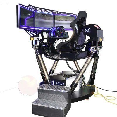 6 Dof 3 Screens Car Driving Simulator Arcade Game Machines