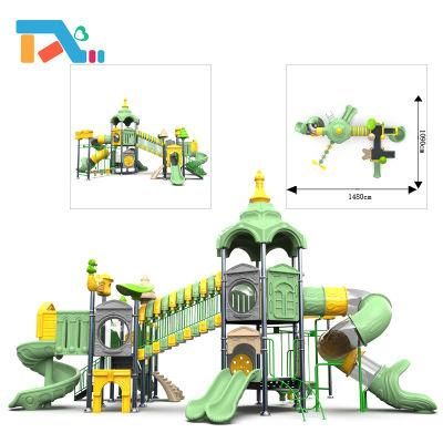 Outdoor Combined Plastic Slide Set Royal Palace Series Kids Outdoor Equipment Outdoor Playground for Children