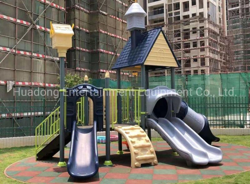 Most Popular Style New Outdoor Playground Children Plastic Slide Customized Size with ISO/CE/TUV/ASTM Certificates
