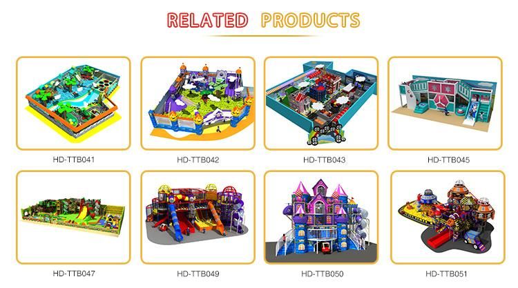 Children Large Indoor Playground Combination Amusement equipment with Slide
