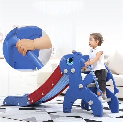 Kindergarten Indoor Slide Cartoon Children Kids Plastic Slide in Educational Play Area