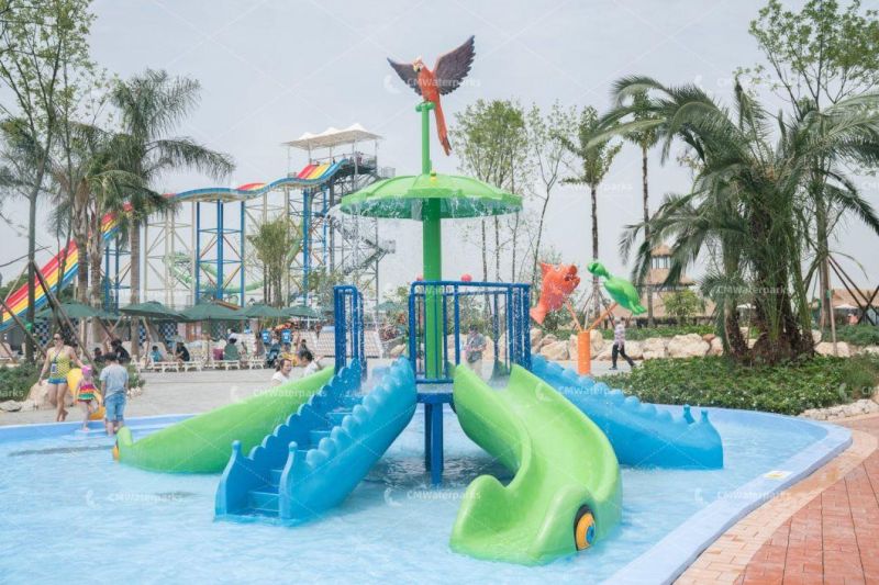 Customized Fiberglass Water Slide Water Park Equipment Xianzhizhujian Tea Waterpark