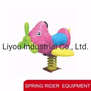 Kids Outdoor Playground Equipment Suitable Simple Animal Spring Horse Ride