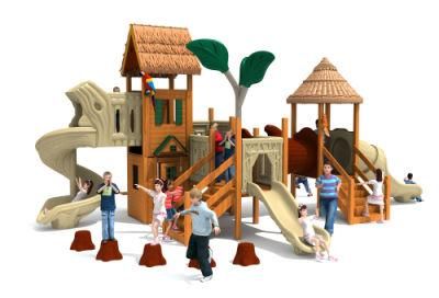 Outdoor Wooden Playground Equipment (HD14-129B)