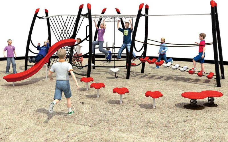 Outdoor Showy Children Climbing Combination Frame