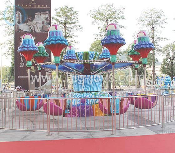 Outdoor Game Rotary Swing Happy Turntable Jelly Fish Rides Happy Jellyfish Rides for Kids and Adults