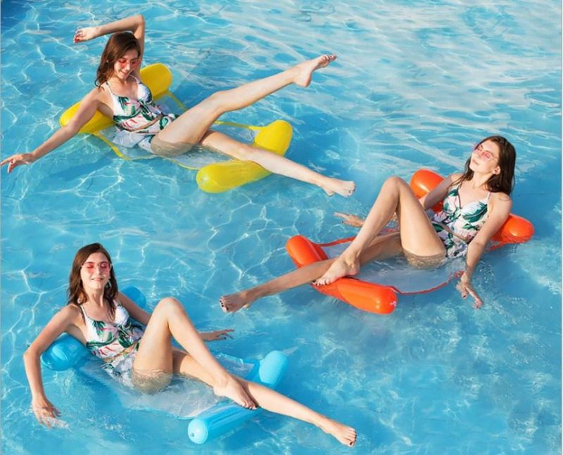 Summer Swimming Pool Inflatable Floating Hammock Lounge Chair Water Play Equipment