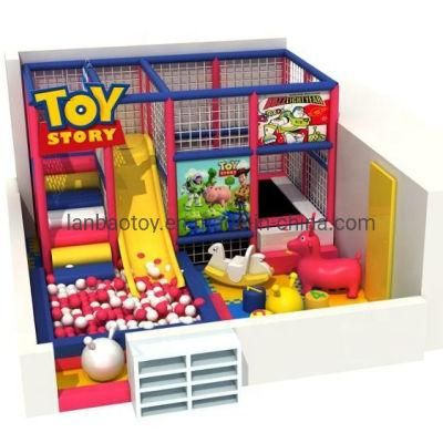 Equipment Plastic Indoor Playground with Trampoline &amp; Slide
