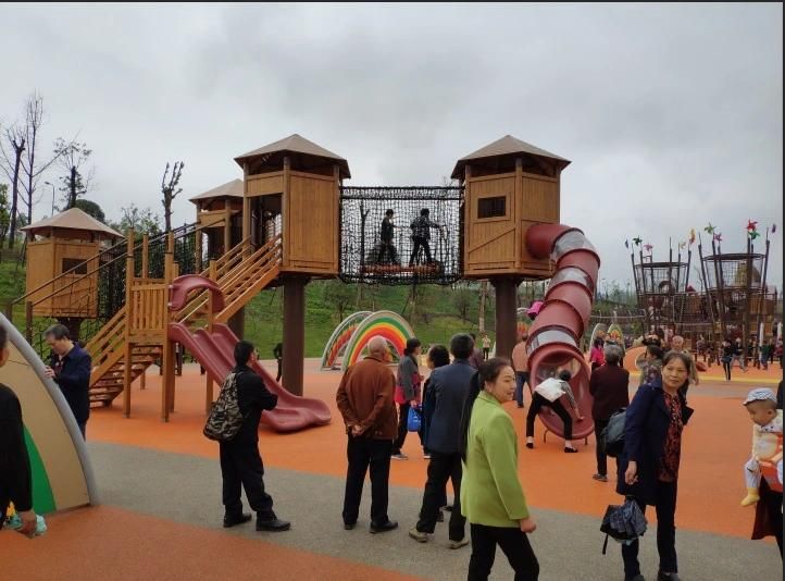 Amusement Park Playground Equipment Outdoor Plastic Slide
