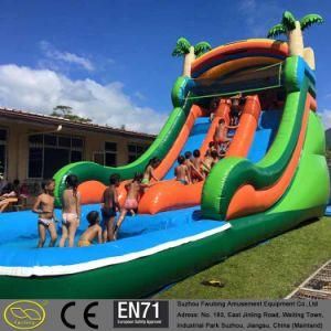 0.6~0.9 mm PVC Tarpaulin Giant Small Pool Inflatable Water Slide