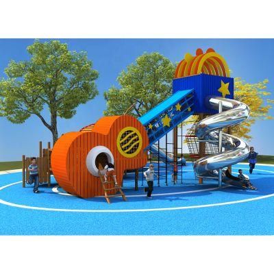 Custom Commercial Kids Sport Slide Equipment Children Outdoor Music Theme Amusement Park