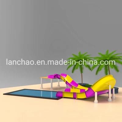 Outdoor Swimming Pool Fiberglass Family Water Slide for Aqua Park