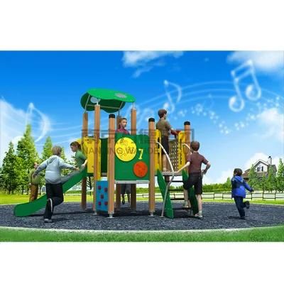 Children Amusement Park Outdoor PE Playsets Kids Playground Wood Outdoor