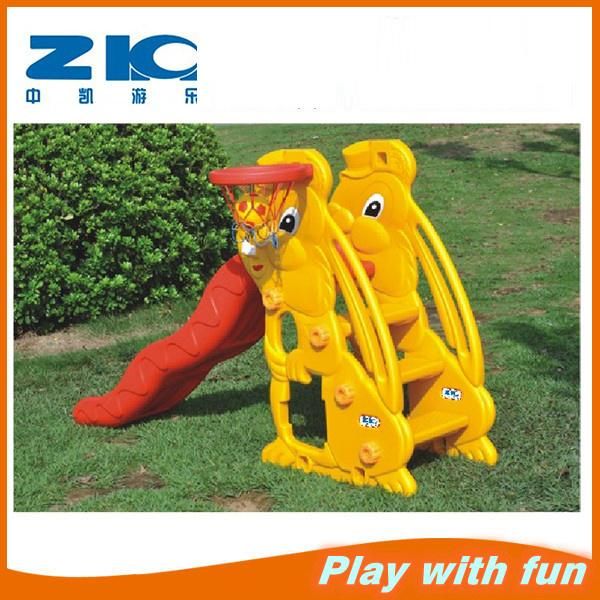 Rabbit Cheap Plastic Slide Children Playground for Kindergarten