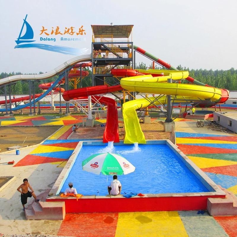 Factory Direct Slide for Swimming Pool Water Park Equipment Slides Fiberglass Outdoor Playground Wholesale Price