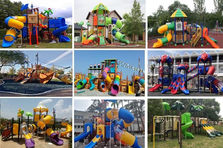 Multifunction Outdoor Swing and Slide Playground for Kids