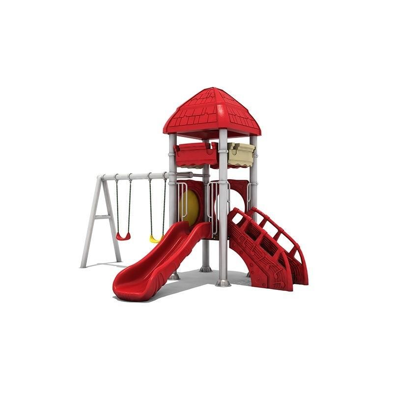 Popular Kids Playground Space Theme Kids Plastic Small Outdoor Playground Slide Equipment