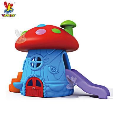 Children Mushroom Plastic Playhouse Indoor Playground Amusement Equipment with Slide