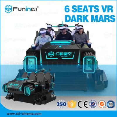 6 Seats Virtual Reality Shooting Games Car Simulator