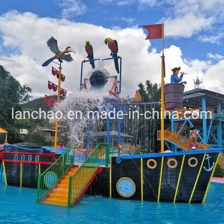 Water Park Pirate Ship with Slide for Kids