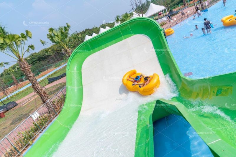 Fiberglass Water Slide Outdoor Water Park Equipment for Adult Kids