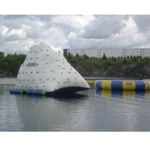 Inflatable Iceberg Floating on Water Park Climbing