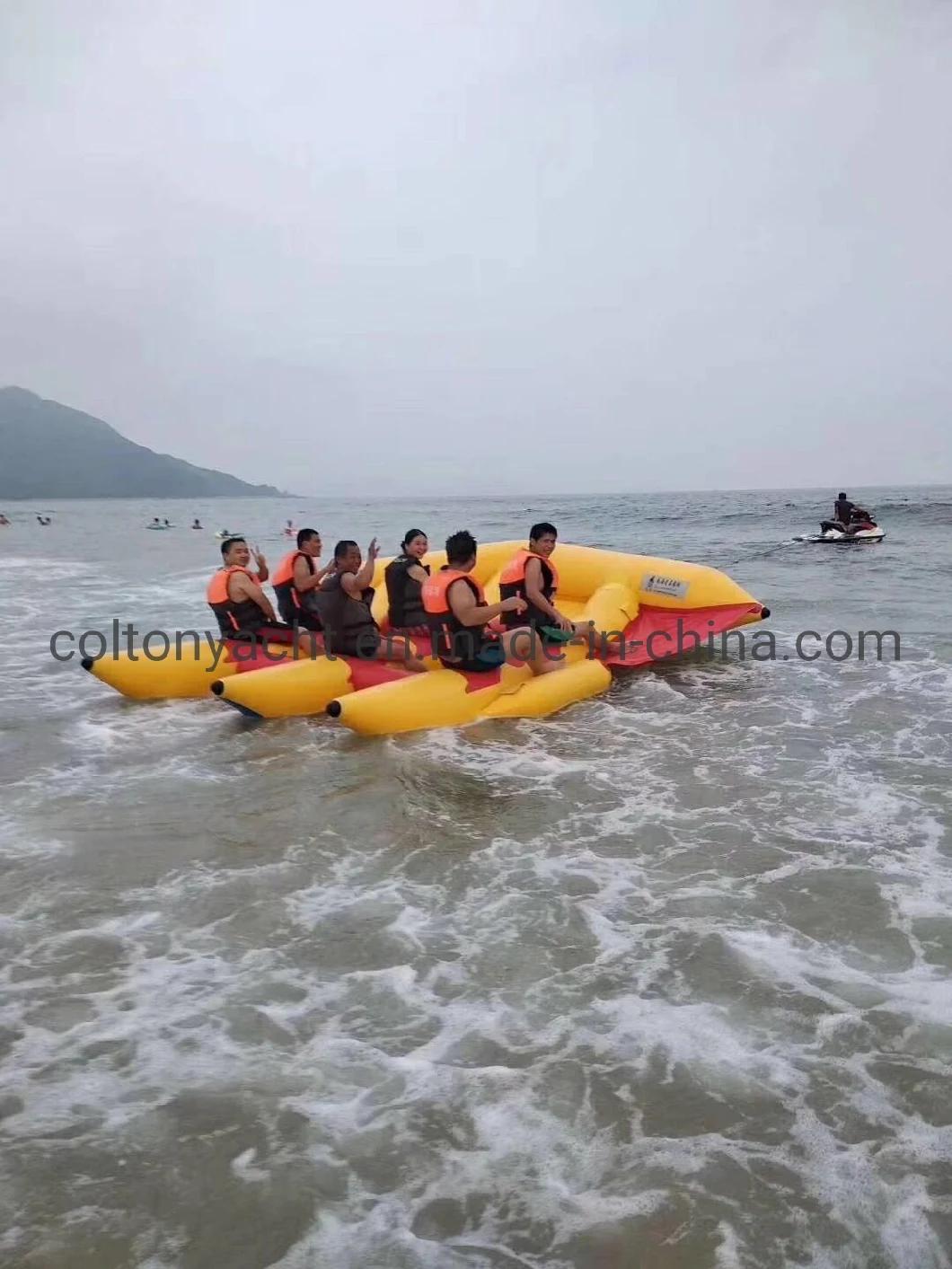 Inflatable Water Games Flyfish Banana Boat for Sea Sports