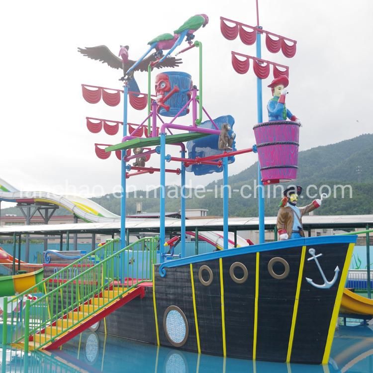 Fiberglass Water Play Equipment with Children Slides for Aqua Park