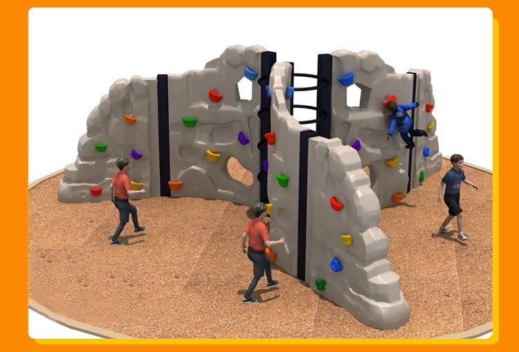 Latest Design Outdoor Plastic Rock Climbers Climbing Wall Jungle Gym for Kids