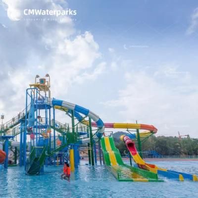 Customizable Water Park Fiberglass Water Slide Water House Water Games