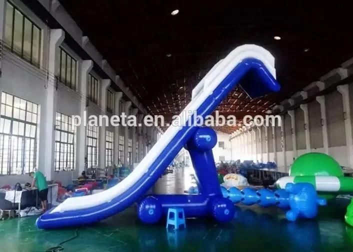 Commercial Popular Blue Inflatable Yacht Slide for Sea