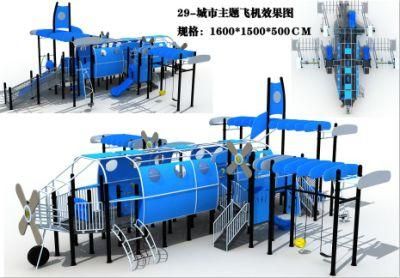 New Design Plane Model Outdoor Playground Equipment for Kids