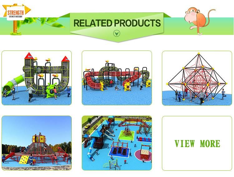 Rope Net Outdoor Children Climbing Wall Play Equipment Set