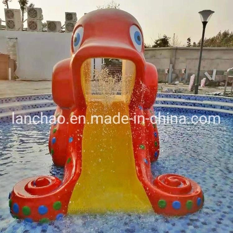 Small Fiberglass Spray Water Slide for Theme Aqua Park