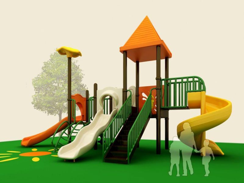Outdoor Playground Kids Plastic Slide From Beijing Funmax