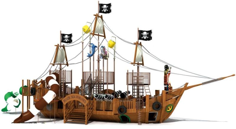 Log Cabin Children Puzzle Game Climbing Net Seesaw Outdoor Playground Equipment Kindergarten