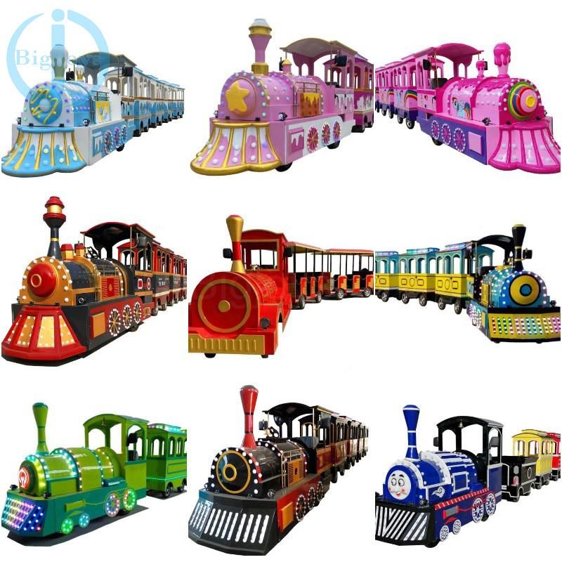 Professional Design Amusement Ride Park Trackless Train for Sale (BJ-AT107)
