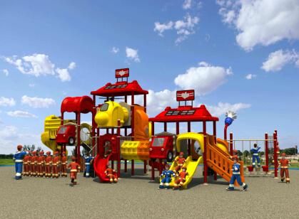 Outdoor Fire Man Collection Kids Park Playground Slide