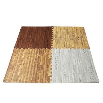 EVA Wood Grain Foam Puzzle Mat