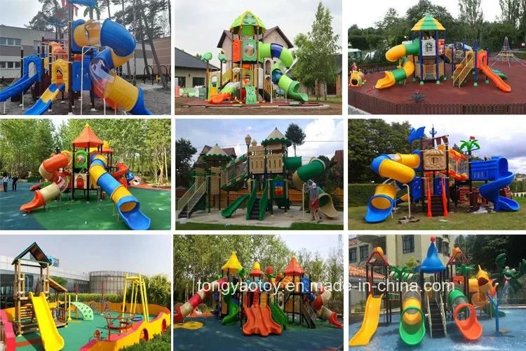 Outdoor Plastic Children Game Slide Playground Amusement Park Equipment for Kids