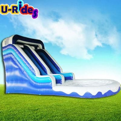 Commercial inflatable water slide inflatable slide with small pool inflatable bouncy slide for sale