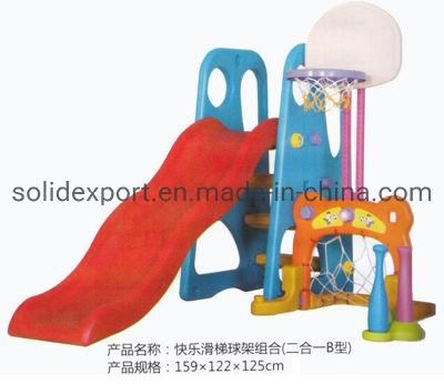 Kindergarten Small Combination Plastic Slide for Children Slide and Swing
