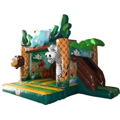 Deer Cartoon Bounce Slide House Inflatable Castle (AQ01525)