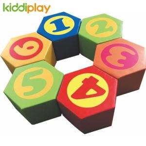 Hexagon Chair Have Numeral Soft Play Equipment