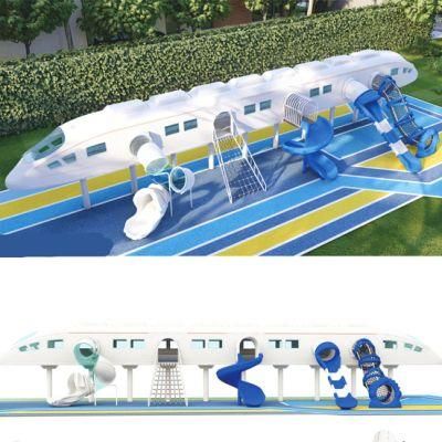 New Outdoor Kids Playground Equipment Space Series Park Slide Yq52