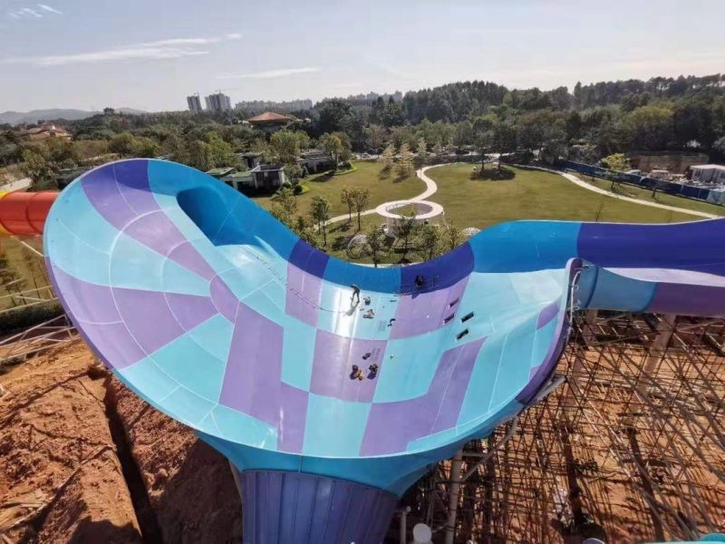 High Speed Racing Slide for Theme Park with Falling Pool