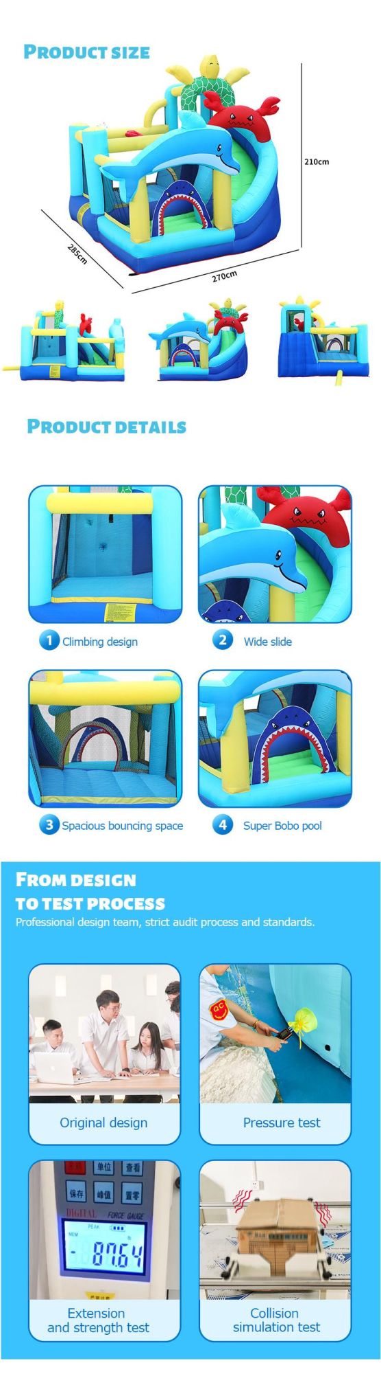 Jump House Children Toy Inflatable Bouncer in Stock